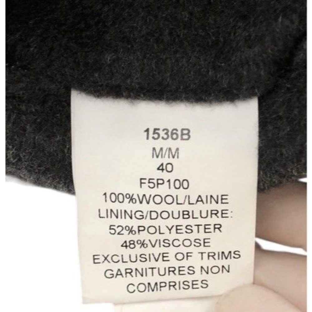 Cardinal Of Canada Mens Black Double Mock Neck Remove Bib 100%Wool Car Coat 40 - Picture 8 of 16